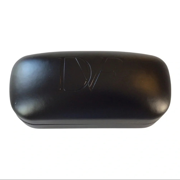 💰Diane von Furstenberg Large Hard Shell Glasses Case EUC - Picture 1 of 6